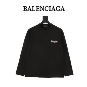 Balenciaga classic style embroidered coke long-sleeved T-shirt